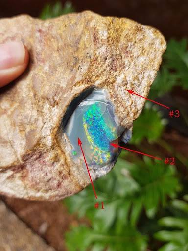 black opal specimen 